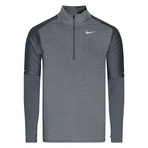 ****Sold****Nike Dri-FIT Gray Running Pullover - Reflective - Size Medium - Picture 1 of 5